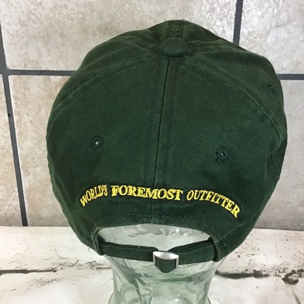 Cabela's Hat Mens‎ Dark Forest Green Strapback Adjustable Ball Cap